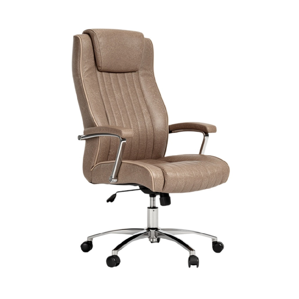 **Technische titel in het Nederlands: Ergonomische bureaustoel met verstelbare ruggesteun en wielen**